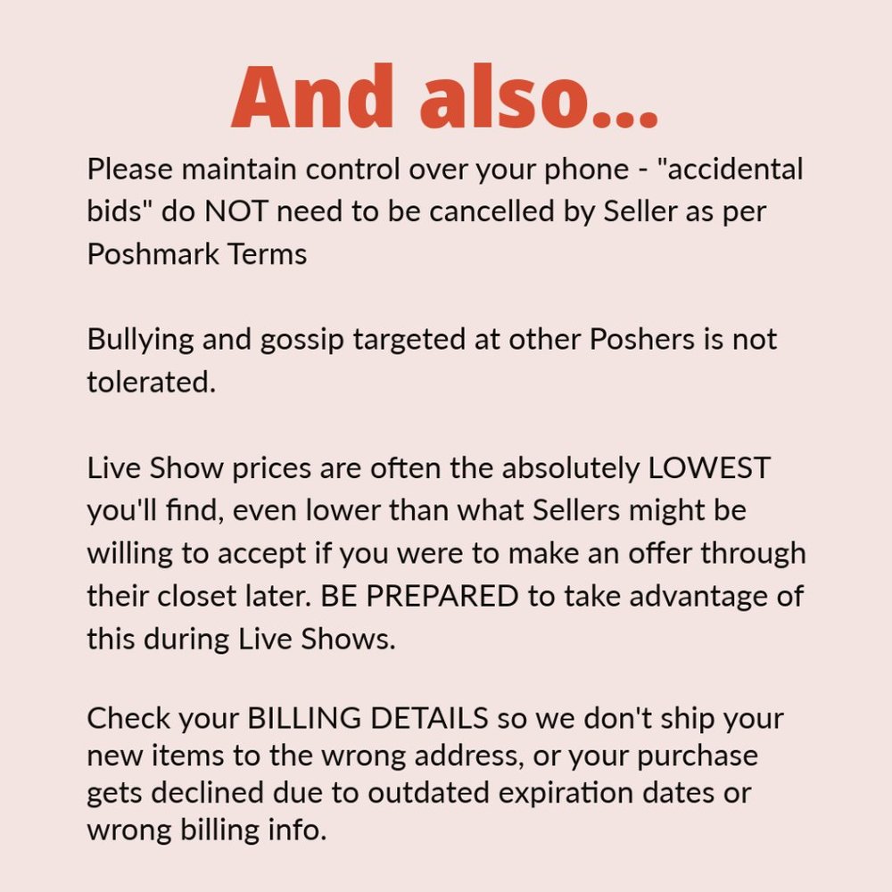 LIVE SHOW RULES - READ FIRST, PLEASE - Picture 3 of 3